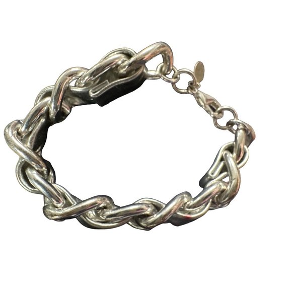 Express Weaved Vegan PU Leather and Metal Chain - Picture 1 of 5